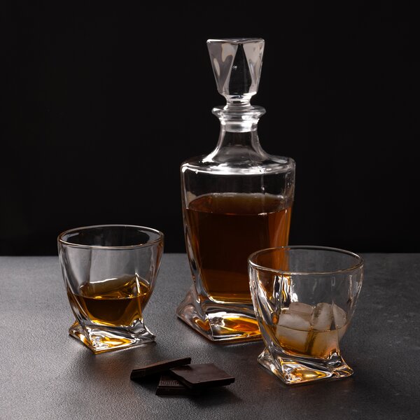 Karafa na whisky Imperial 0,77 l+2 pohár, sada