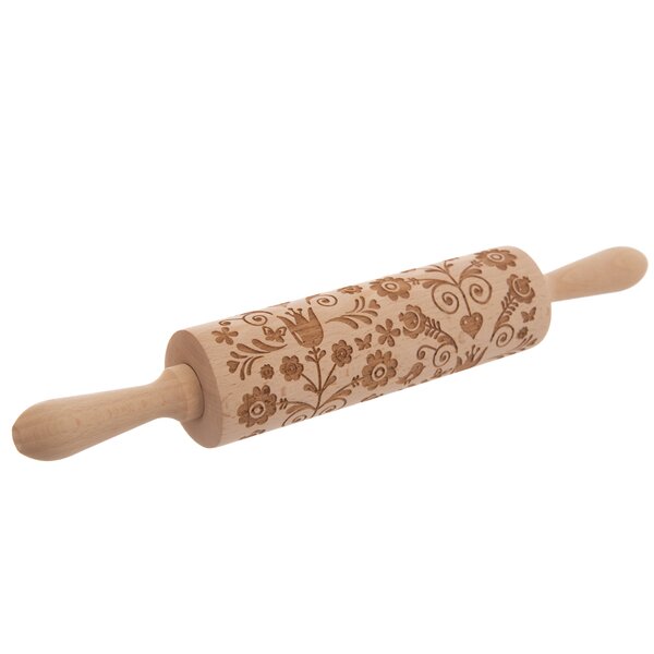 Valček na cesto Kvietky d. 20 cm