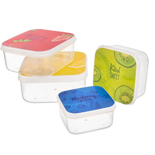Box na desiatu Fruit 4 ks