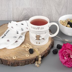 Hrnček s ponožkami NEKONEČNÁ LÁSKA 0,35 l mačka