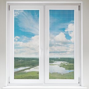 Sieť proti hmyzu okno 2x 130x150 cm biela